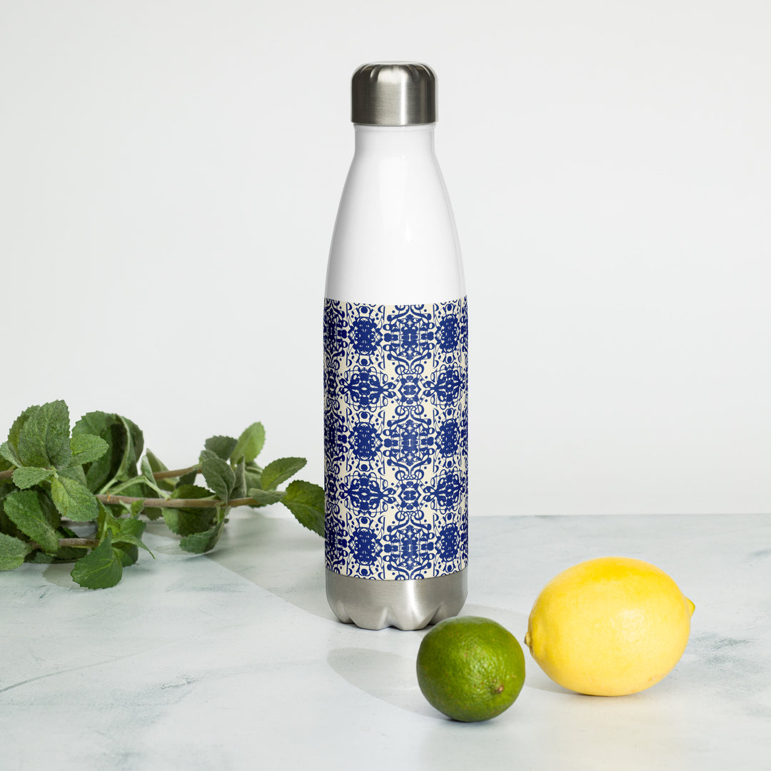 Dynamic Blue Stainless Steel Water Bottle
