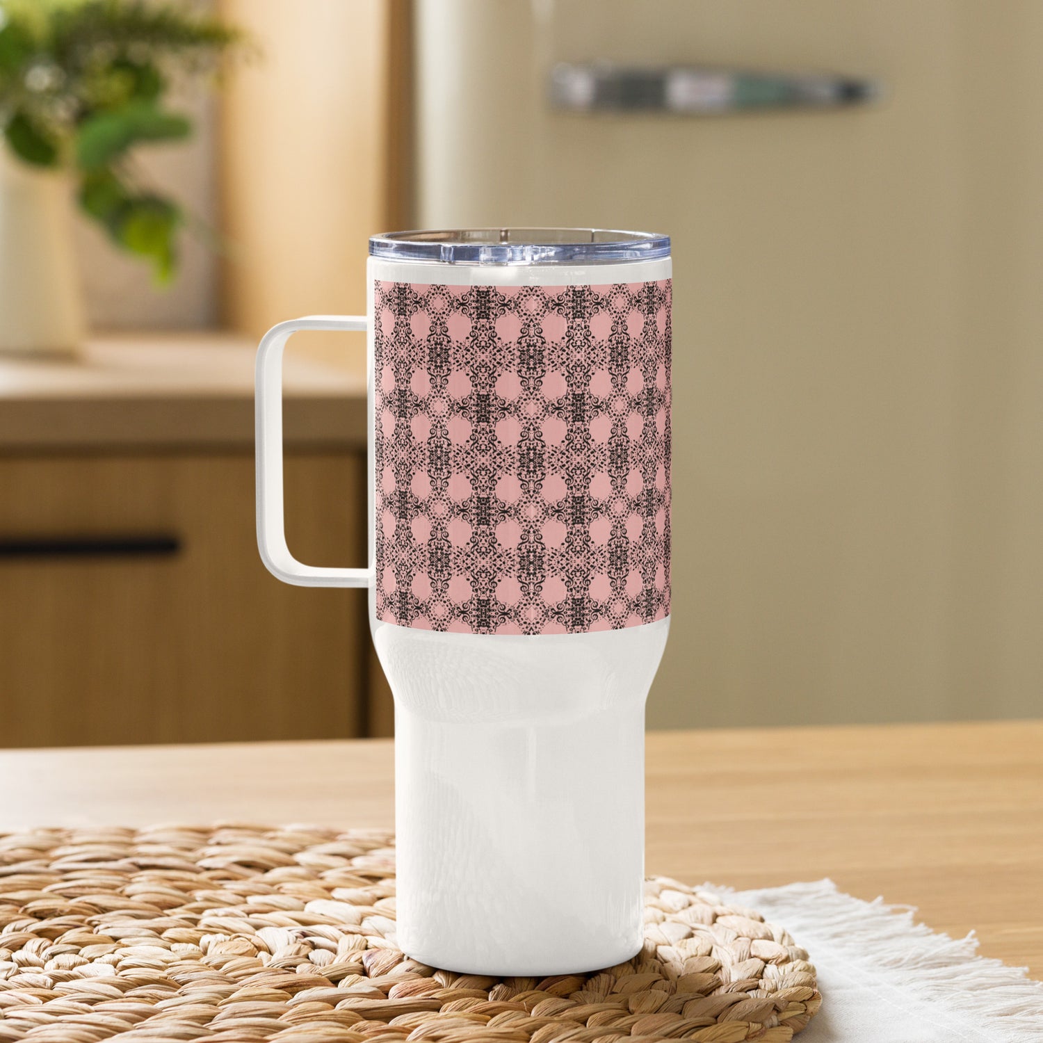 Timbre Pink Stainless Steel Travel Mug