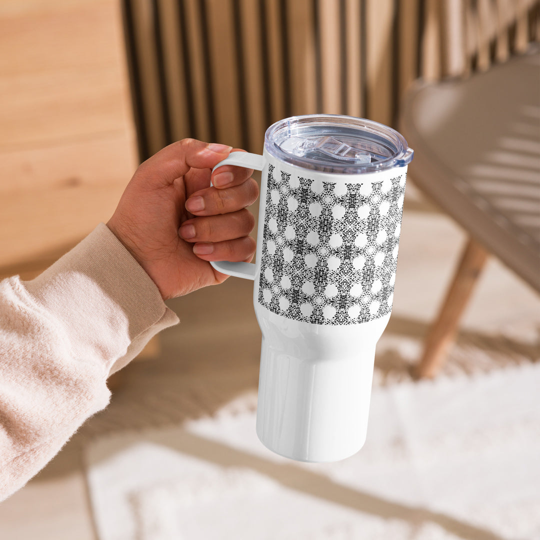 Timbre Grey Stainless Steel Travel Mug