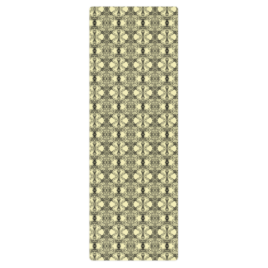 Yellow Honeycomb Yoga Mat